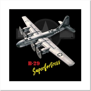 B29 Superfortress WW2 bomber airplane Posters and Art